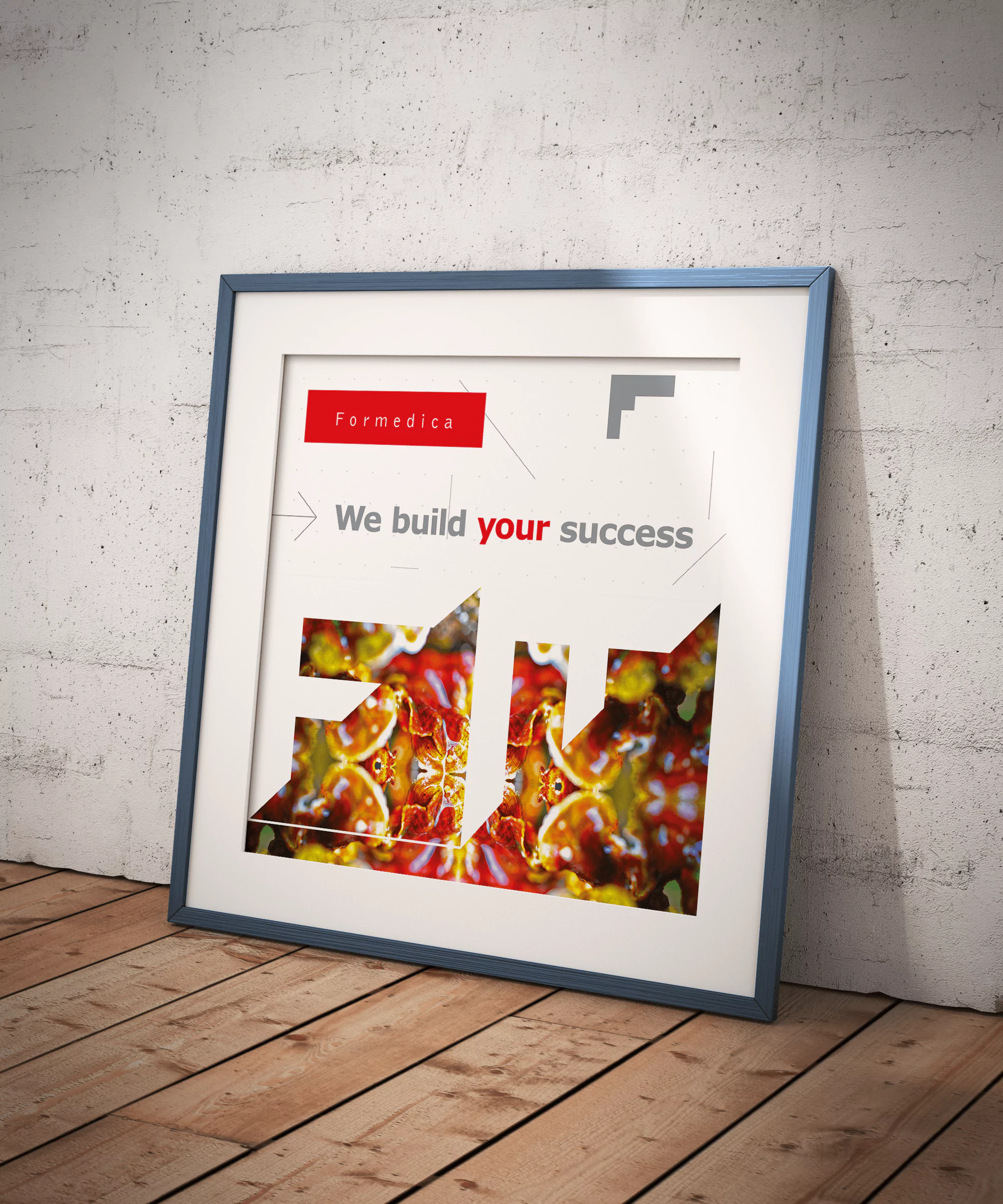 Promotiebord Formedica - promotiemateriaal promo-bay